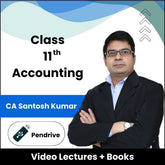 Class 11th Accounting Video Lectures by CA Santosh Kumar (Pendrive)